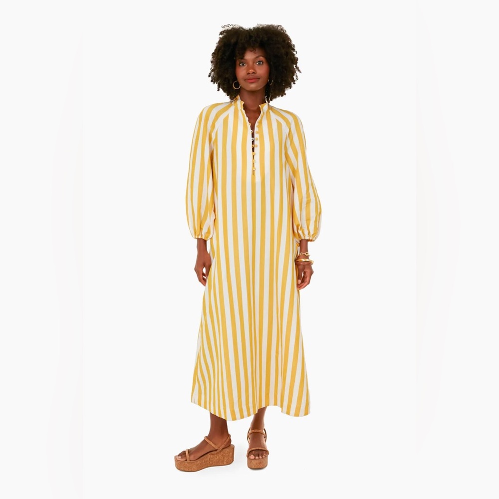 Tuckernuck Marigold Stripe Maryse Caftan